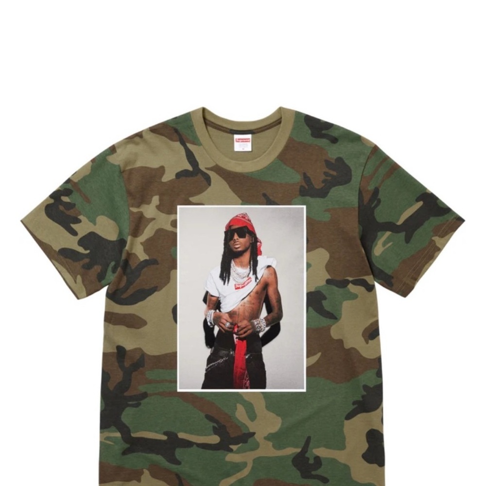 Supreme Green Camo Graphic Tee